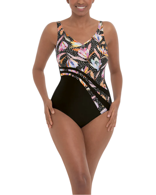 Anita Beautiful Dots Pocketed One Piece Swimsuit