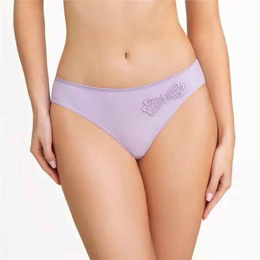 Corin Virginia Laser Cut Bikini Brief - Lilac - Fashion