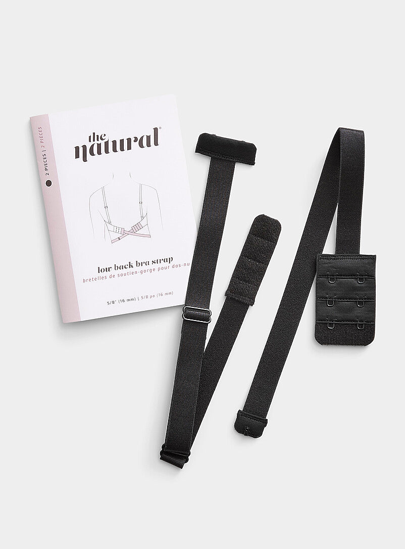 Black strap products with packaging on a white background