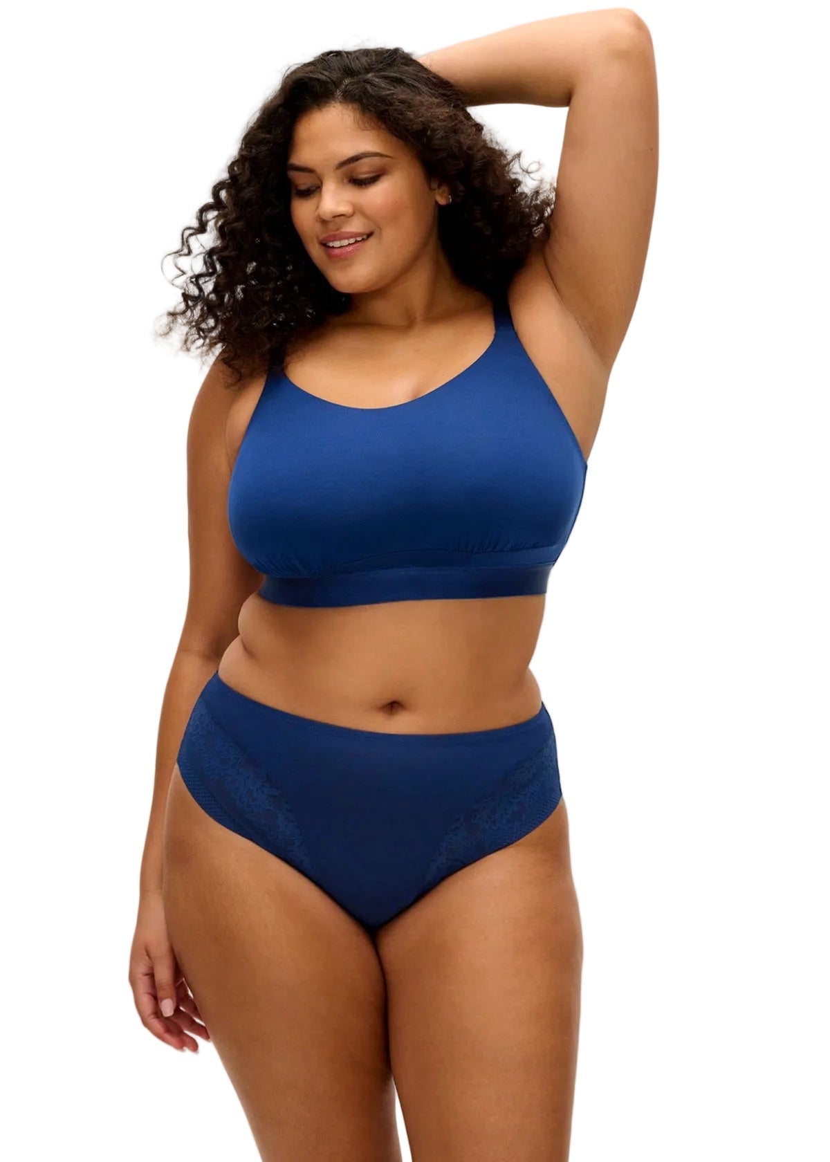 Downtime French Navy Non Wired Bralette 