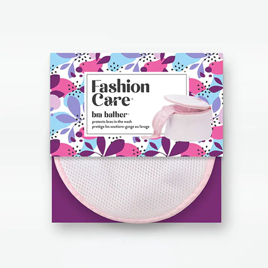 Packaged bra bather with floral design on the box