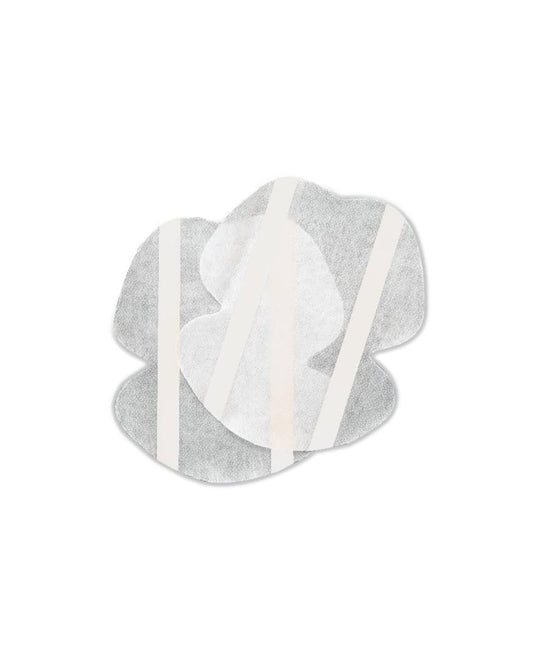 Two adhesive patches on a white background