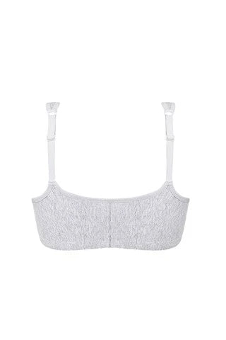 Amoena Frances Non-Wired Front Closure Bra - Grey - Fashion