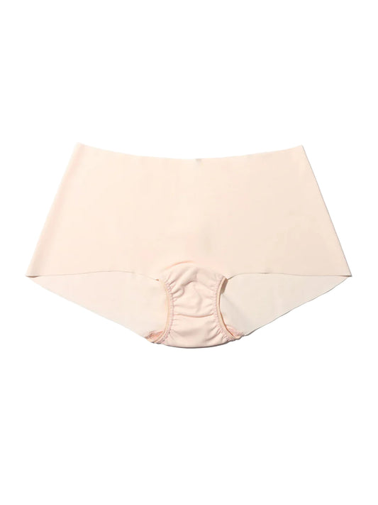 Beige women's underwear on a white background