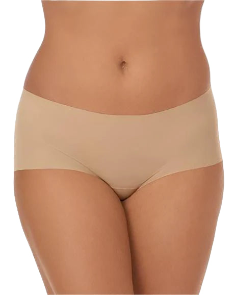 Beige underwear on a white background