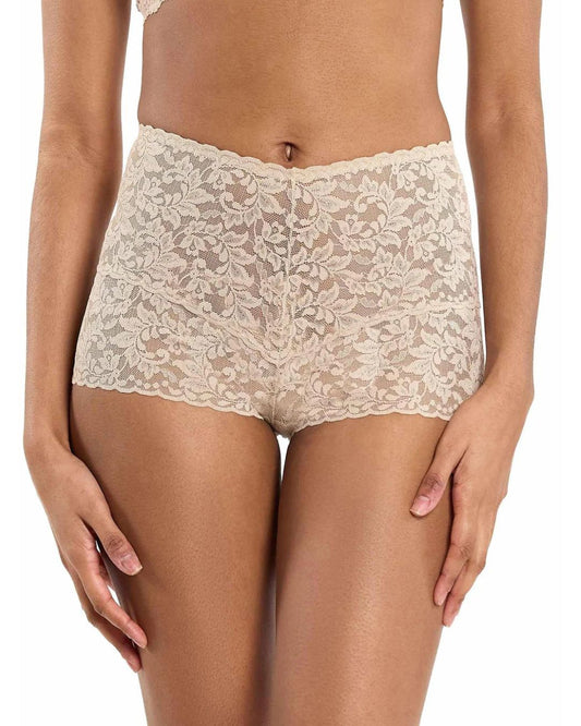 Lace underwear on a white background