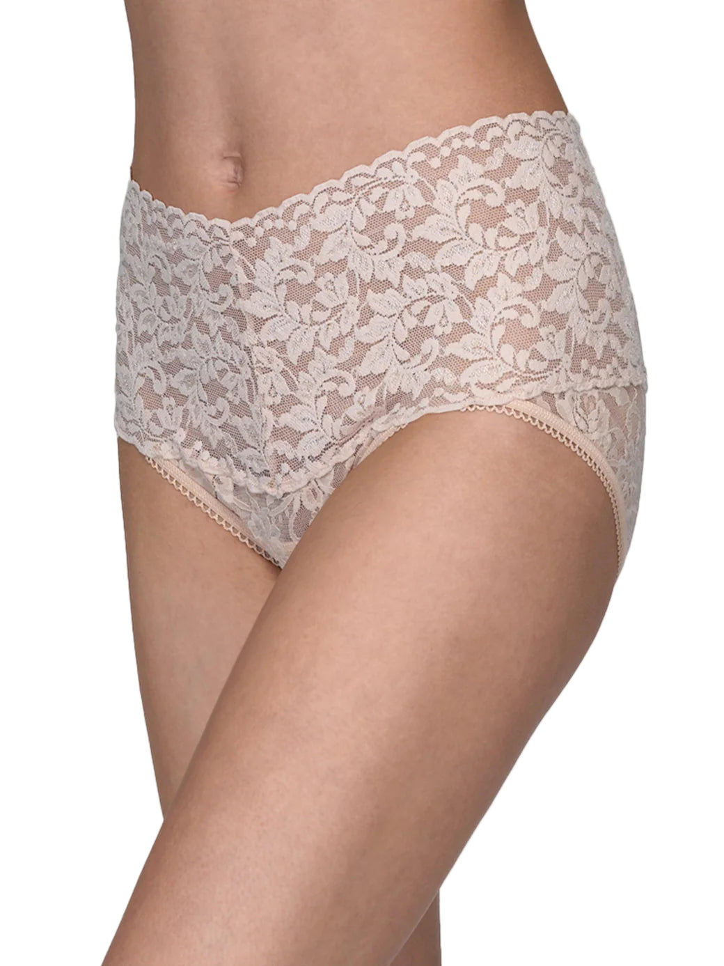 Lace underwear on a white background
