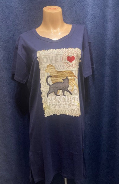 Model Oversized Cotton Night Shirts