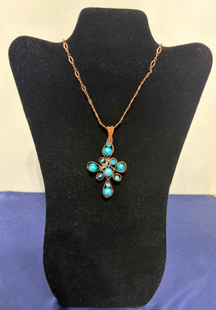 Necklace with Dyed Freshwater Pearls