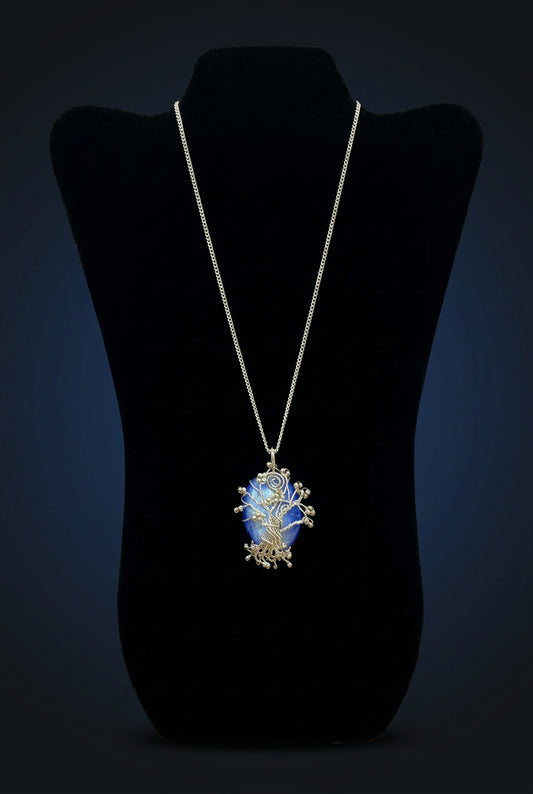 Cats Eye Tree Of Life Necklace