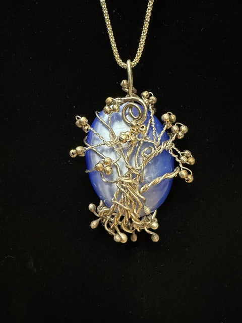 Cats Eye Tree Of Life Necklace