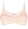 The Amoena Isadora bra in the Rose Mauve color. Front view 