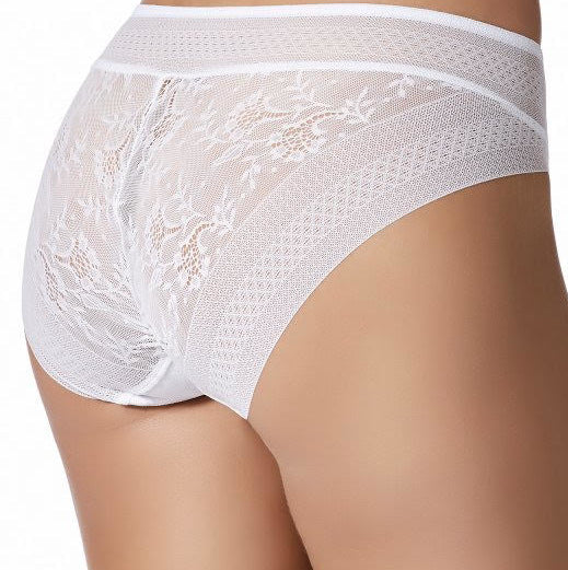 The back of the The Janira Brislip Magic Band panty in white.