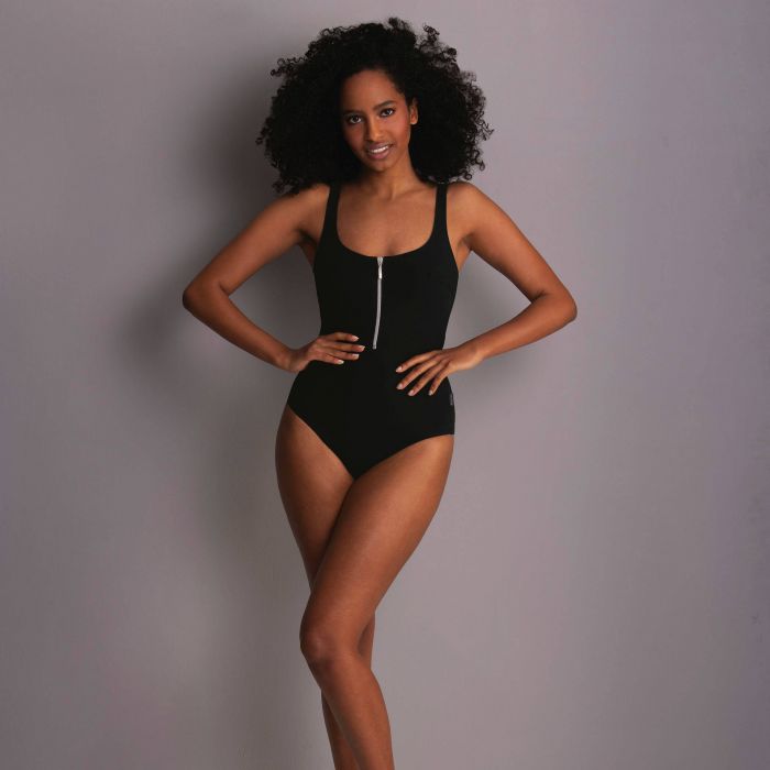 Rosa Faia Elouise Wirefree One Piece Zip Swimsuit - SALE