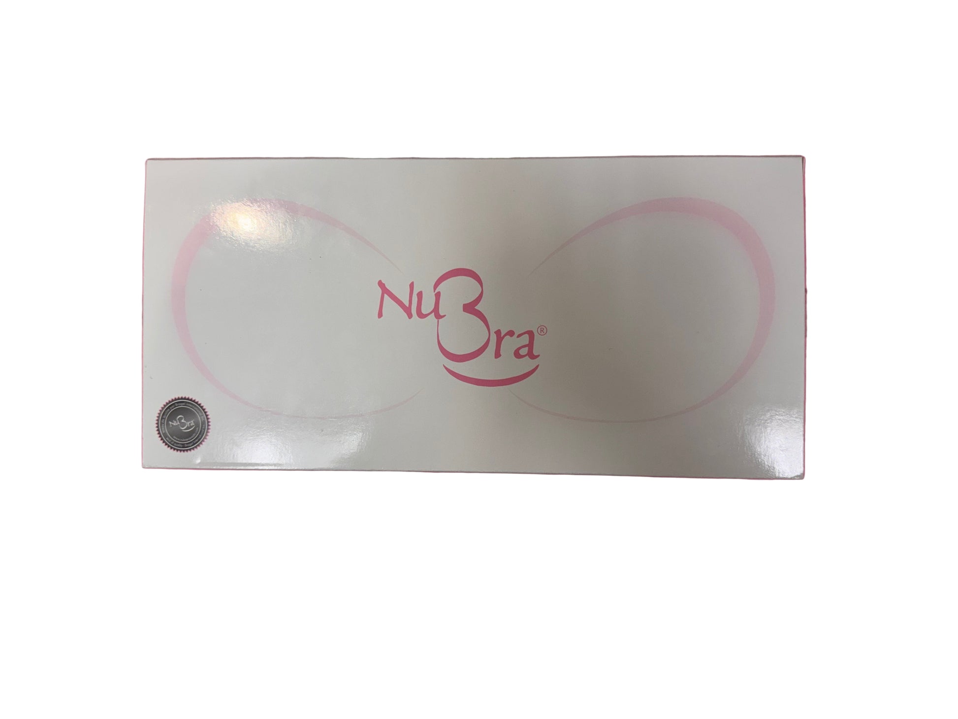 NuBra box on a pink background
