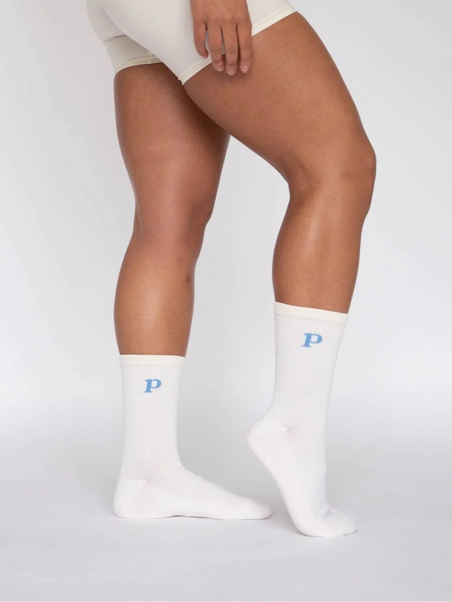 Pear Minimalist Crew Compression Socks