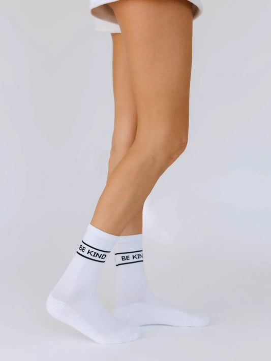 Pear Varsity Be Kind Crew Compression Socks
