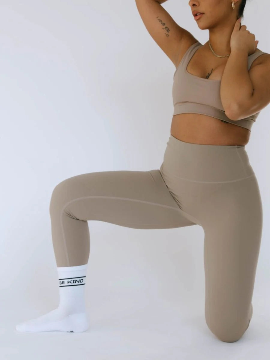 Pear Varsity Be Kind Crew Compression Socks