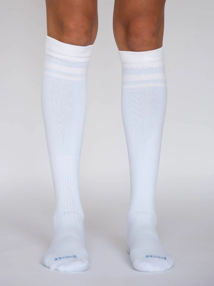Pear Varsity Knee-High Compression Socks