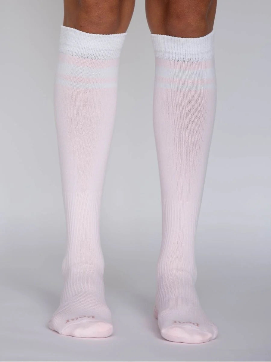 Pear Varsity Knee-High Compression Socks