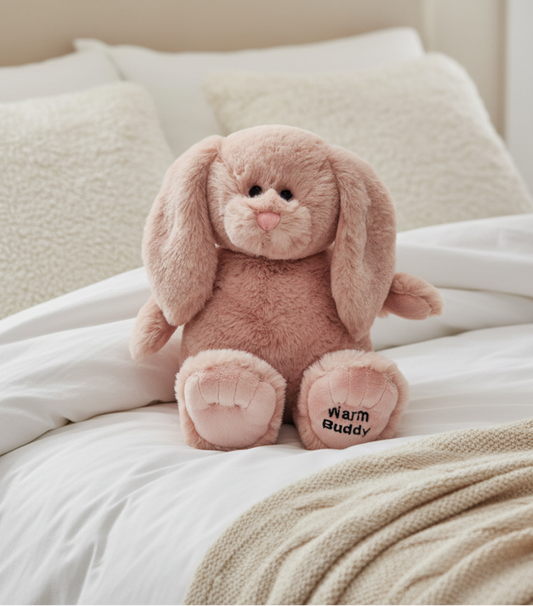 Warm Buddy Pink Cuddle Bunny with Box 13"