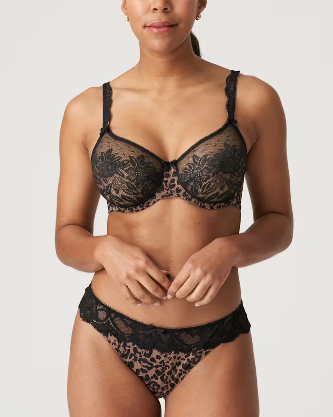 Prima Donna Madison (Divine) Seamless Non-Padded Bra - Bronze Cheetah Print - Fashion