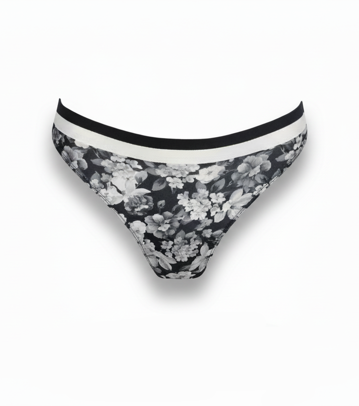 Prima Donna Twist Flower Shadow Thong - SALE