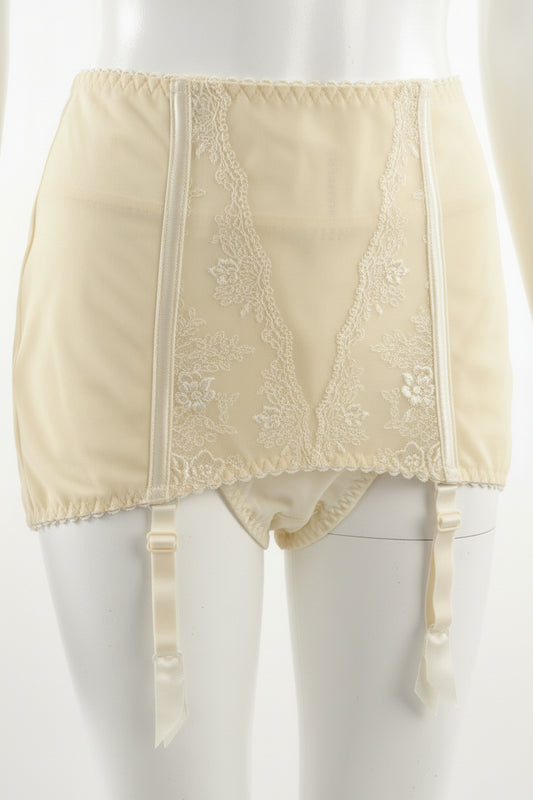 shapewear on mannequin with stay up straps 
