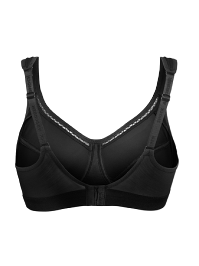 Black bra on a white background