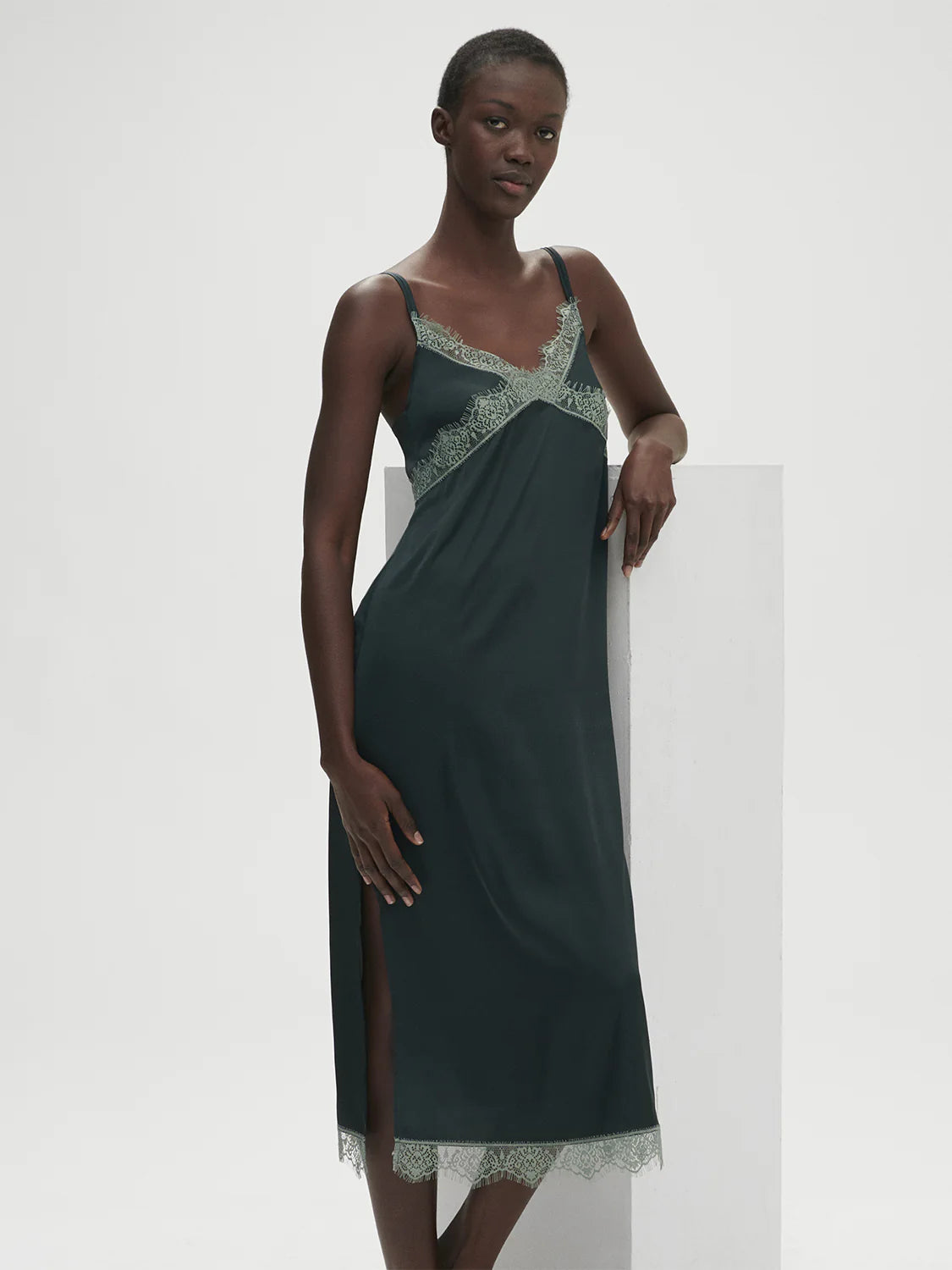 Simone Perele Satin Secrets Nightdress - Long