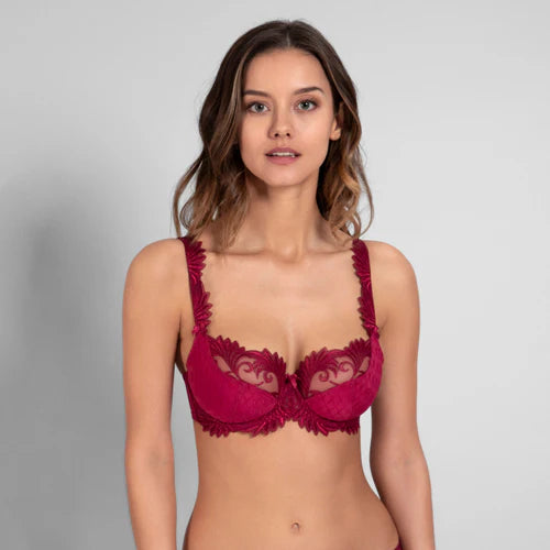 Empreinte Thalia Microfiber Full Cup Wire Bra - Sangria - Fashion