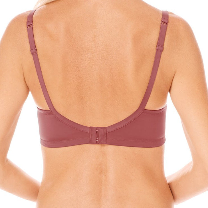 Amonea Ivy Wireless Pocketed Bra in Sparkly Rouge