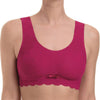 Anita Essentials Lace Bralette with Cups - Cherry Red