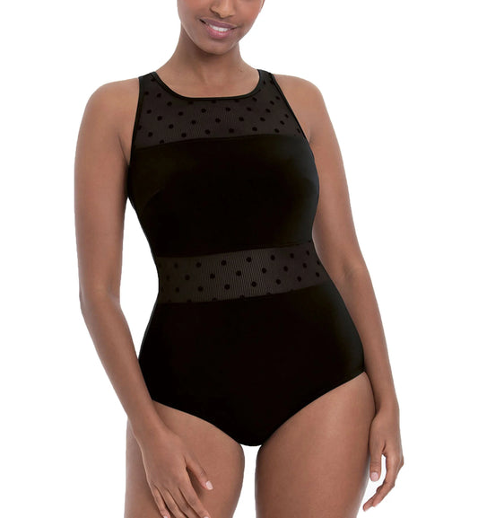Anita Summer Dot Pocketed One Piece Swimsuit