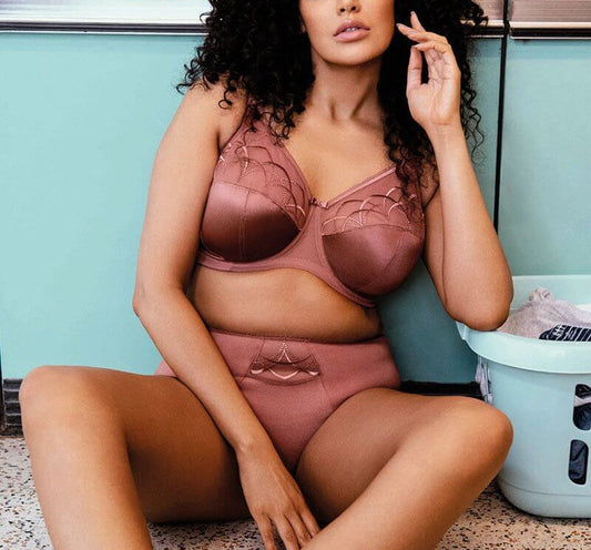 Elomi Cate Full Cup Banded Bra - Rosewood - Fashion