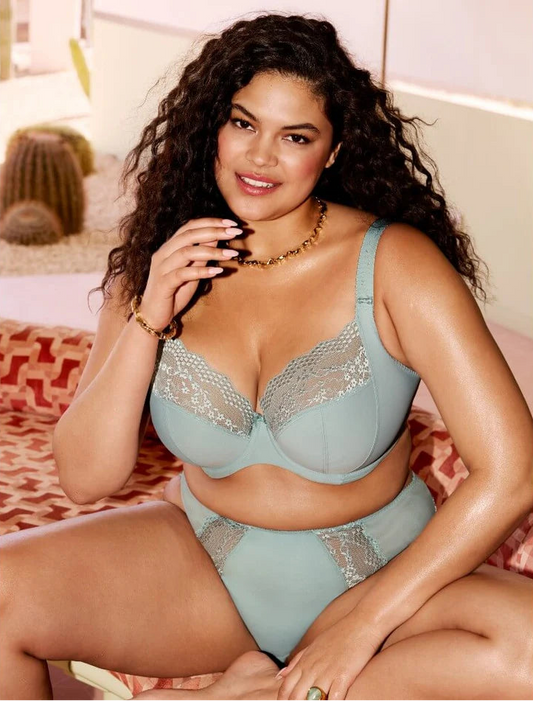 Elomi Lucie Stretch Plunge Bra - Mist - Fashion