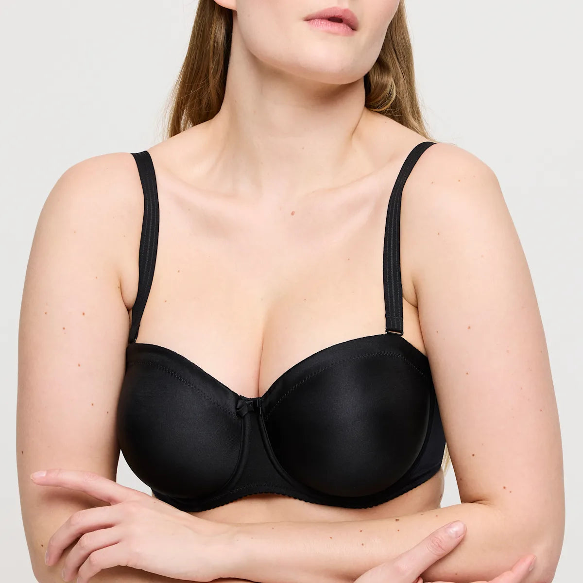 Prima Donna Satin Strapless Wire Bra
