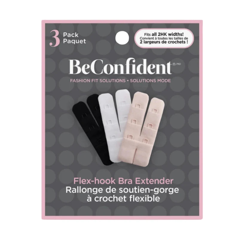 BeConfident 2 Hook Flex Bra Extender (3 Pack)