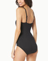 Gabar Color Block Hi Neck Swim 