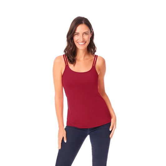 Amoena Valletta Pocketed Cami Top - Chili - Fashion