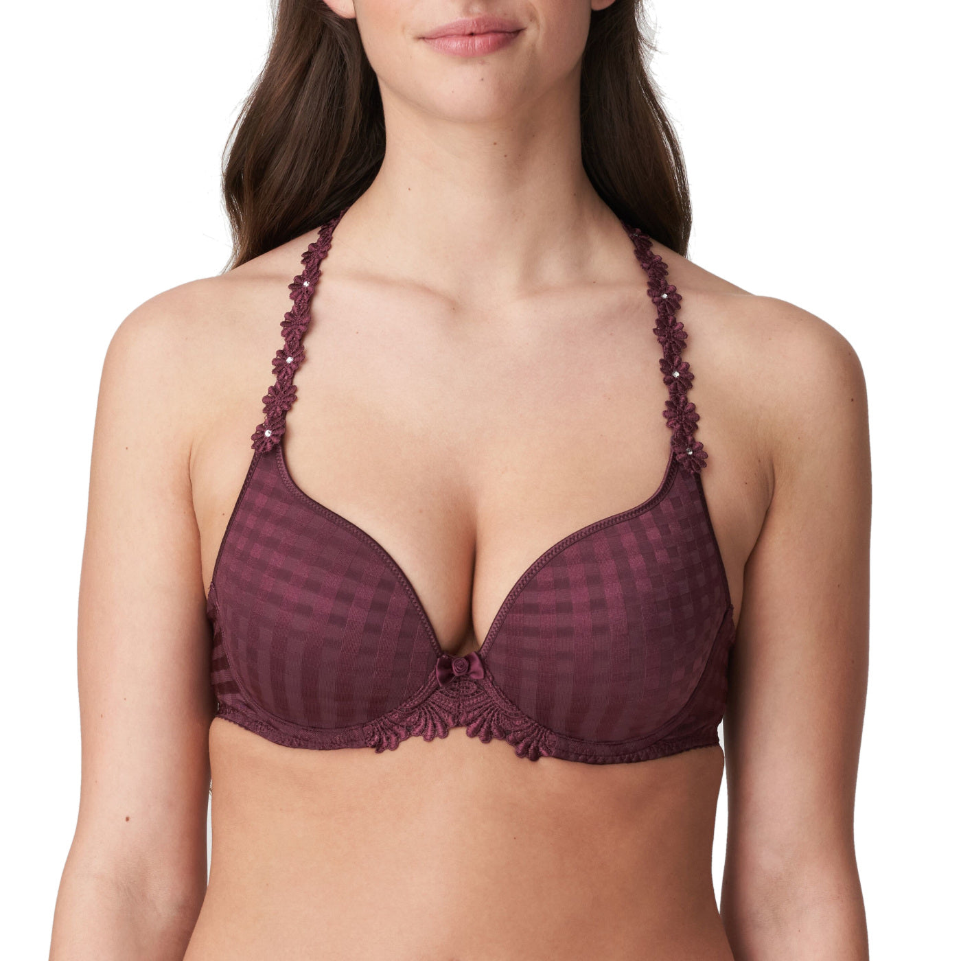 Wine Marie Jo Avero Padded Heart Shape Convertible T-shirt Bra