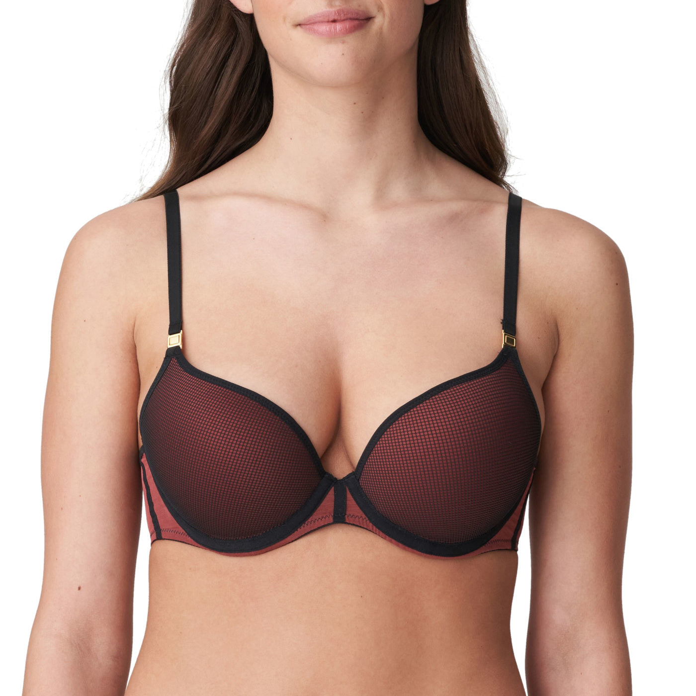 Camio Mio Push-Up Plunge Bra 38DD, Barely There/Pink at  Women's  Clothing store