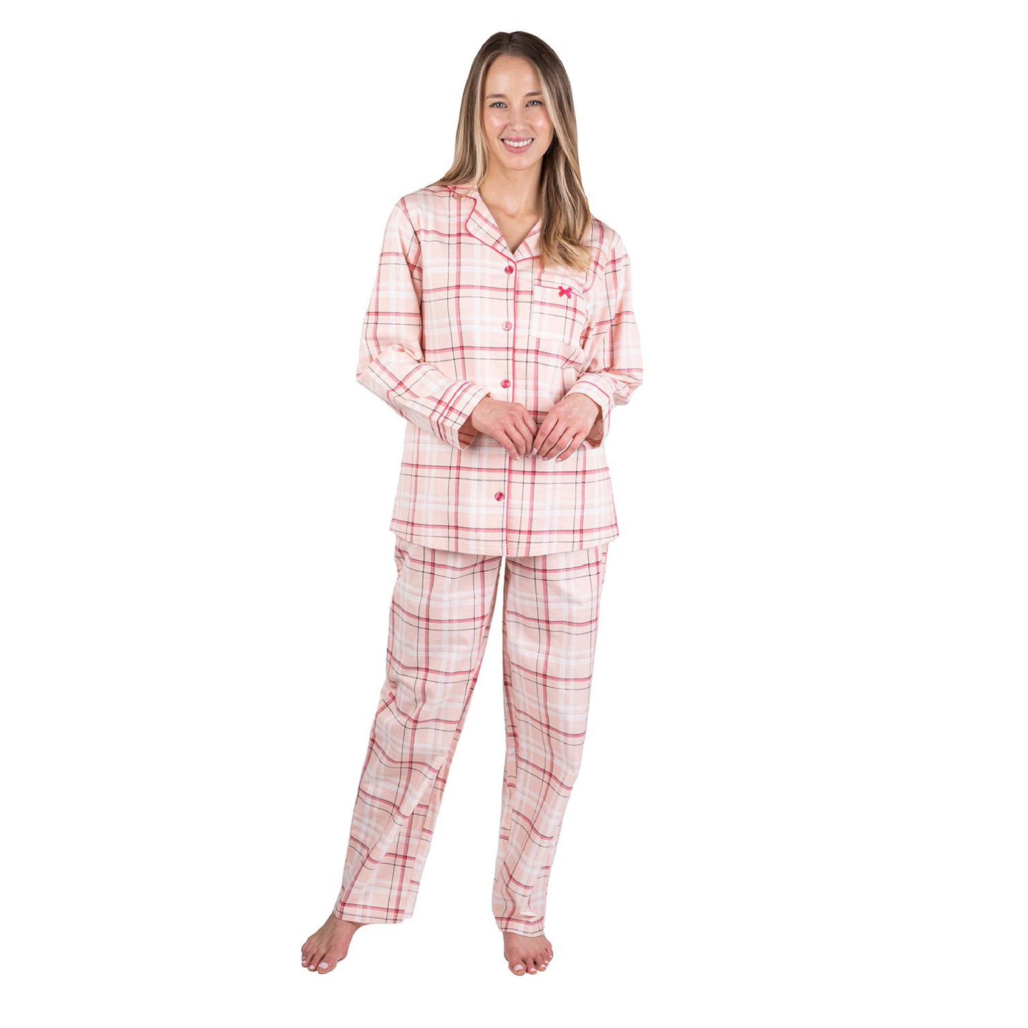 World's Softest Flannel Pajamas Set - Pink
