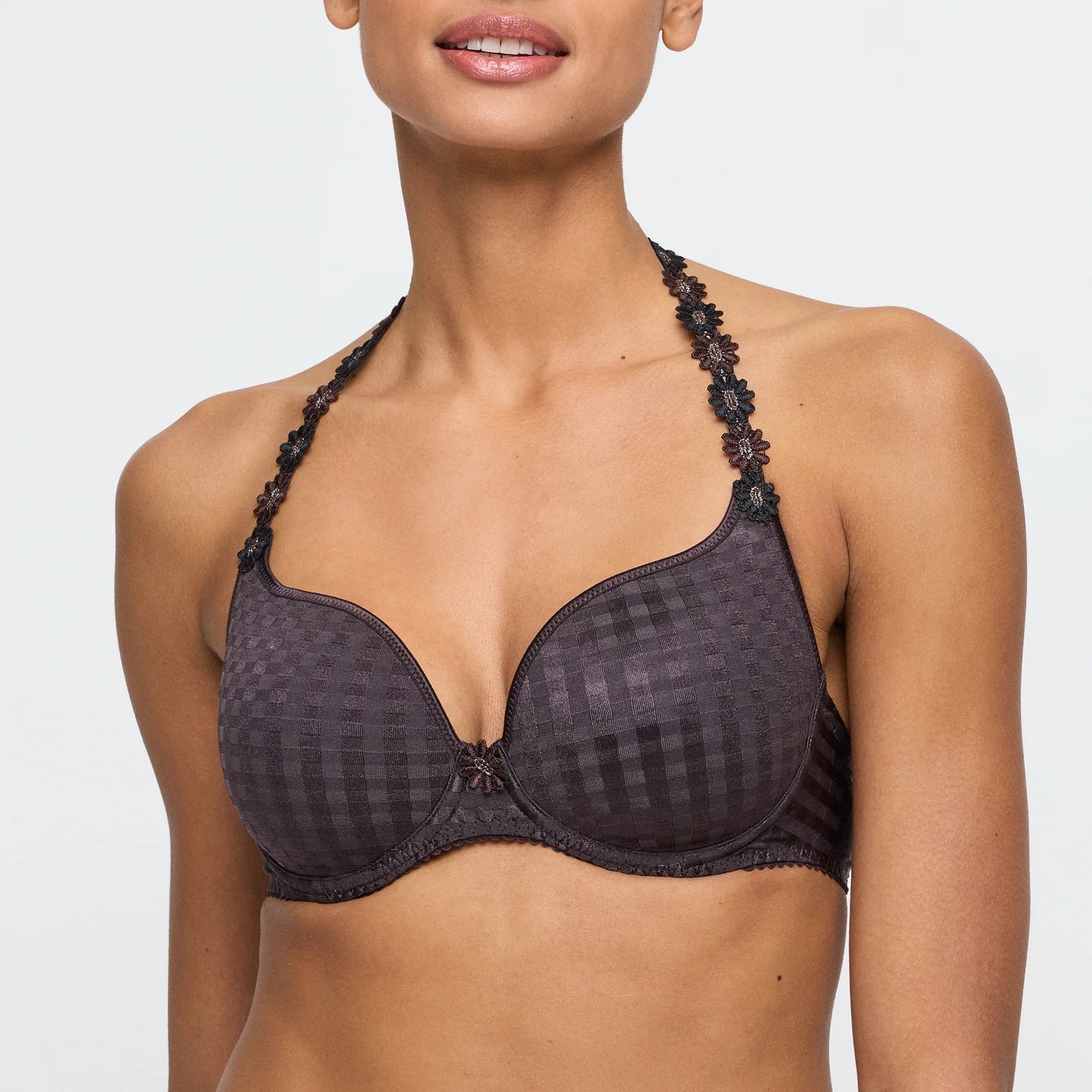 Marie Jo Avero Padded Heart Shape Convertible T-Shirt Bra - Sweet Chocolate - Fashion