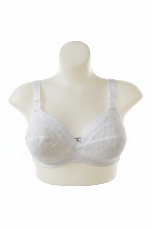 Jeunique Satin and Lace Wirefree Bra -SALE