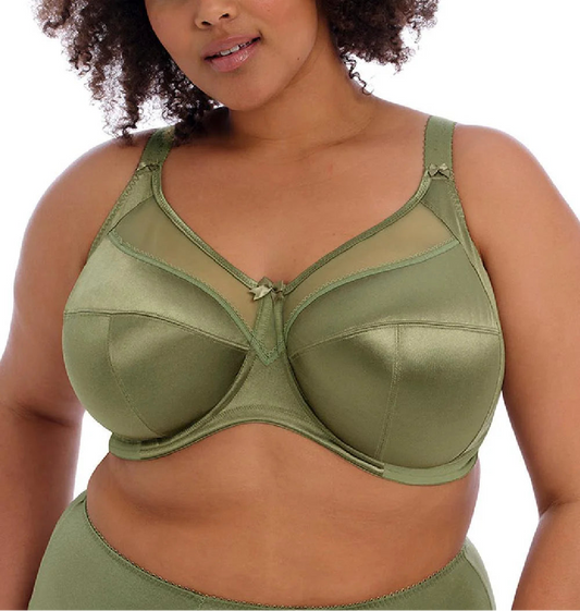 Goddess Keira Banded Underwire Bra - Olive - Fashion