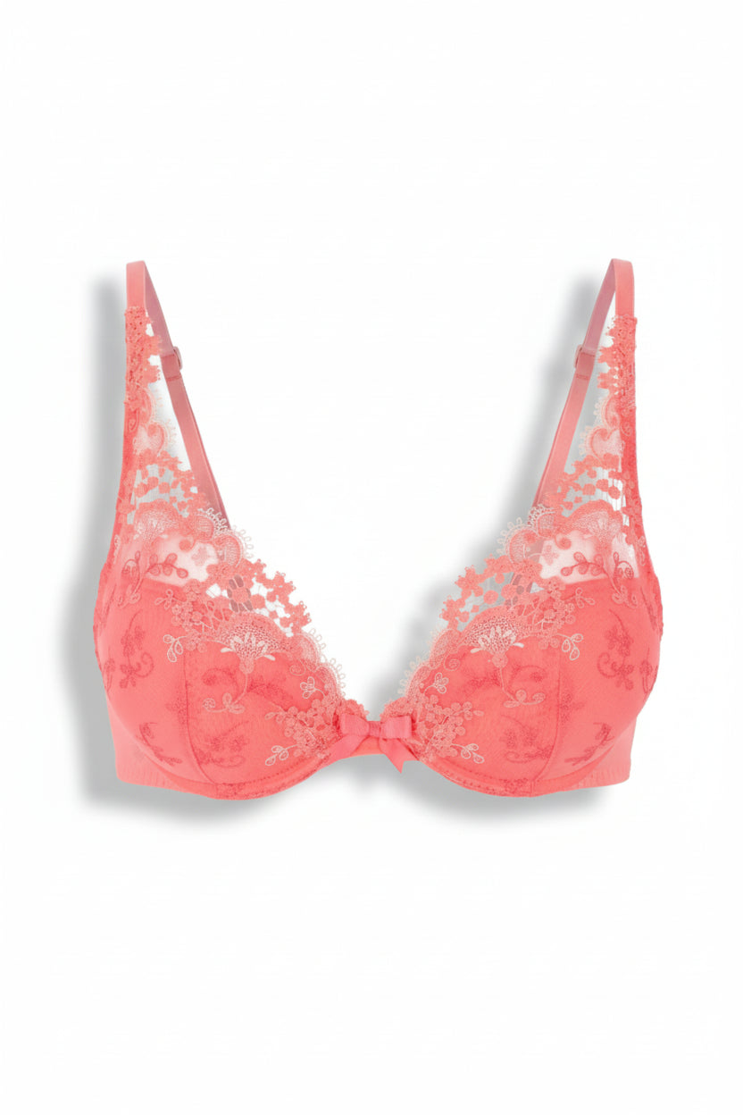 Simone Pérèle Wish Push Up Triangle Bra - Coral - Fashion