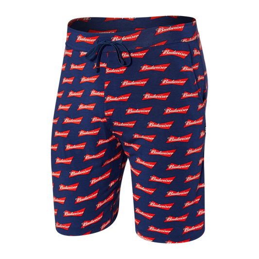SAXX snooze short with budweiser print