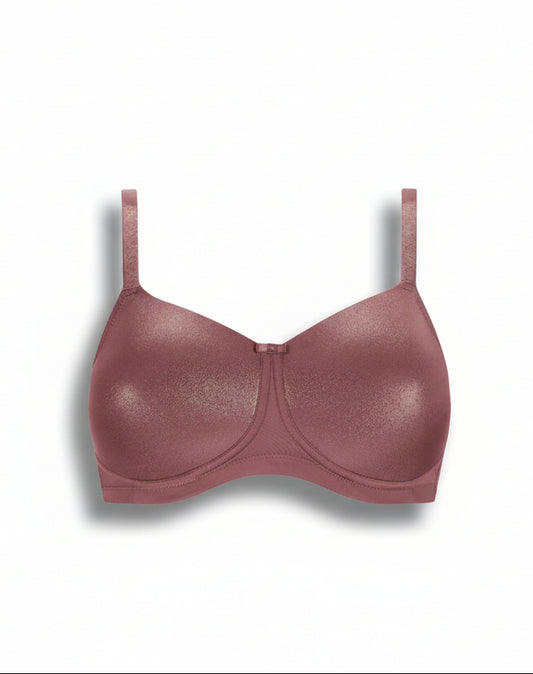 Amoena Ivy Wireless Pocketed Bra - Sparkly Rouge - SALE