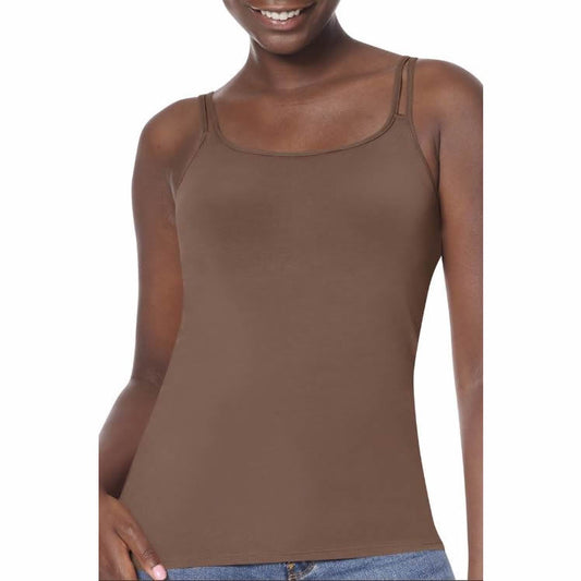 Amoena Valletta Pocketed Cami Top - Mocha - Fashion